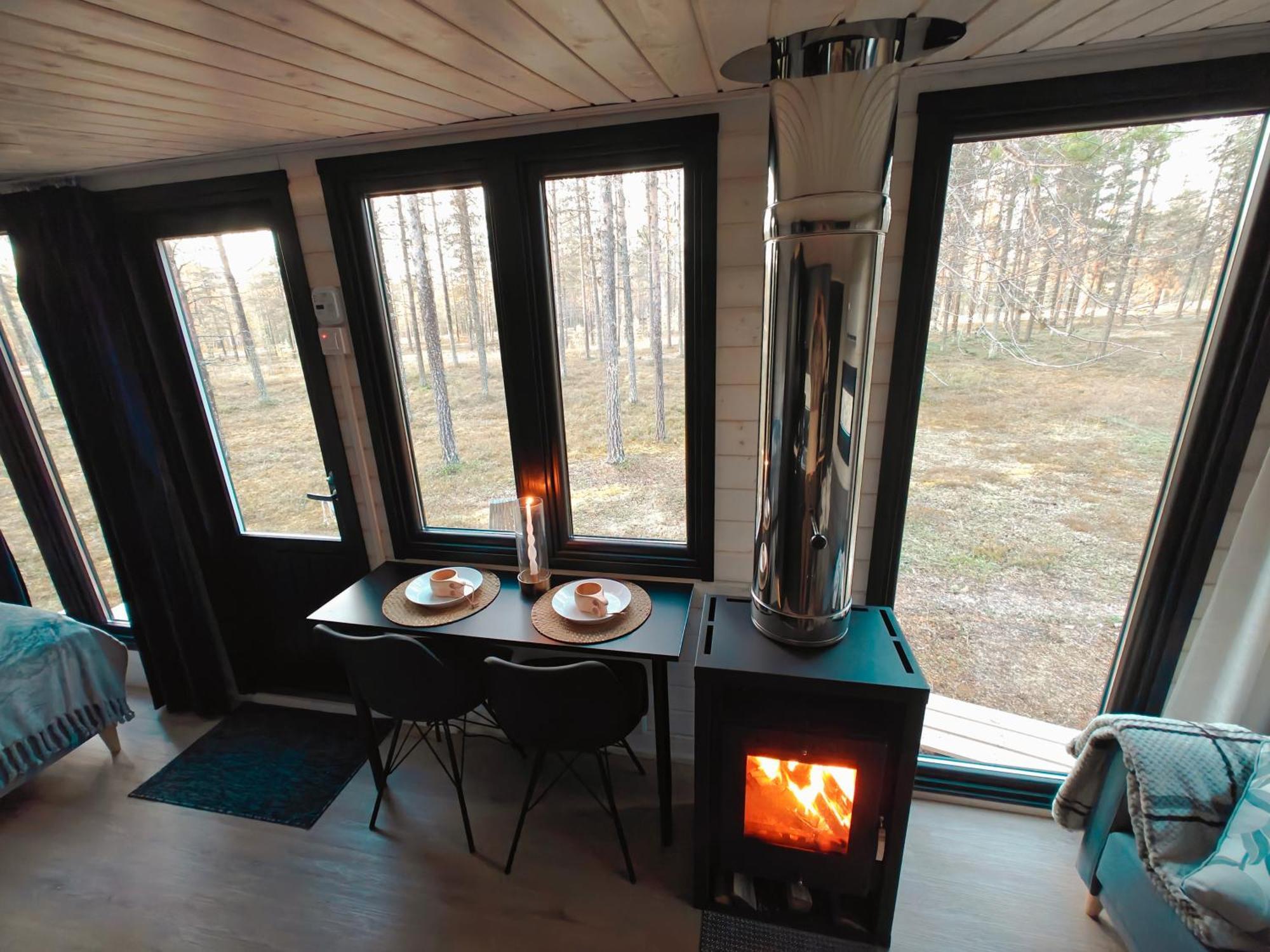 Lapland Riverside, Landscape Cabin, Kuukkeli 6, Yllaes, Tiny Home With Sauna, Fireplace, Terrace, Bbq, Wifi, Ski, Fishing, Pets Ok Äkäslompolo Exterior foto